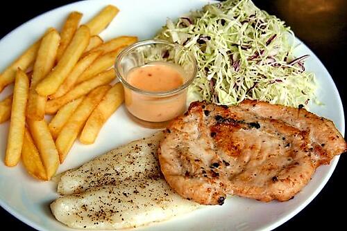 Grilled Chicken & Fish Combo